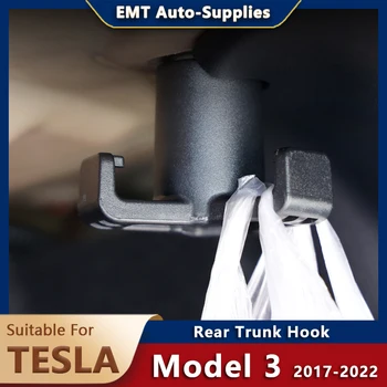 Aizmugures Bagāžnieka Āķis Tesla Model 3 2017-2022 Jaunu 2021 Auto Piederumi Auto Sīkrīku Bagāžas Organizēšana, Cimdu Glabāšanas Soma Drēbju Pakaramais