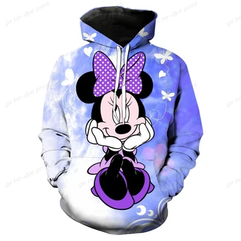 Pavasarī un Rudenī Bērnu pelēkā vārna Disney Mickey Minnie Mickey Mouse 3D Drukāšanas Karikatūra Anime Harajuku Vīriešu un Sieviešu Karstā
