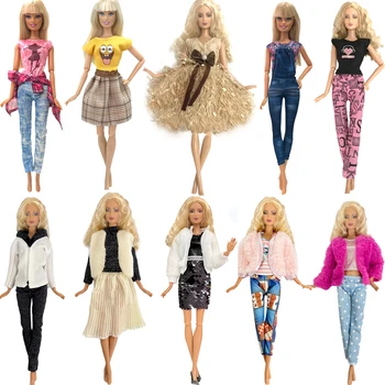 NK 1 Gab Modes Lelle Kleita Apģērbs Gadījuma Valkāt Meitene Apģērbs, Svārki, Aksesuāri, Apģērbu Barbie Lelle Namiņš Bērnu Rotaļlietas JJ